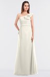 ColsBM Kelsey Whisper White Elegant A-line Zip up Floor Length Ruching Bridesmaid Dresses