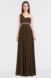 ColsBM Natalia Chocolate Brown Mature A-line Sleeveless Zip up Floor Length Bridesmaid Dresses