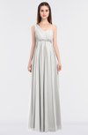 ColsBM Natalia Cloud White Mature A-line Sleeveless Zip up Floor Length Bridesmaid Dresses