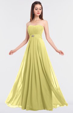 ColsBM Claire Daffodil Elegant A-line Strapless Sleeveless Appliques Bridesmaid Dresses