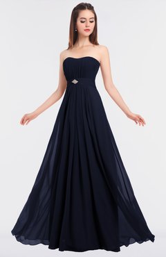 ColsBM Claire Dark Sapphire Elegant A-line Strapless Sleeveless Appliques Bridesmaid Dresses