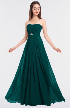 ColsBM Claire Shaded Spruce Elegant A-line Strapless Sleeveless Appliques Bridesmaid Dresses