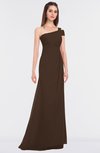 ColsBM Meredith Copper Elegant A-line Asymmetric Neckline Zip up Floor Length Bridesmaid Dresses