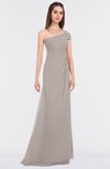 ColsBM Meredith Fawn Elegant A-line Asymmetric Neckline Zip up Floor Length Bridesmaid Dresses