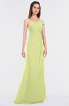 ColsBM Meredith Lime Sherbet Elegant A-line Asymmetric Neckline Zip up Floor Length Bridesmaid Dresses