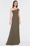 ColsBM Meredith Otter Elegant A-line Asymmetric Neckline Zip up Floor Length Bridesmaid Dresses