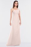 ColsBM Meredith Silver Peony Elegant A-line Asymmetric Neckline Zip up Floor Length Bridesmaid Dresses