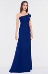 ColsBM Meredith Sodalite Blue Elegant A-line Asymmetric Neckline Zip up Floor Length Bridesmaid Dresses