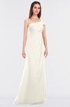 ColsBM Meredith Whisper White Elegant A-line Asymmetric Neckline Zip up Floor Length Bridesmaid Dresses