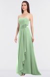 ColsBM Caitlin Light Green Modern A-line Spaghetti Sleeveless Appliques Bridesmaid Dresses