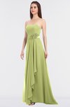 ColsBM Caitlin Lime Green Modern A-line Spaghetti Sleeveless Appliques Bridesmaid Dresses