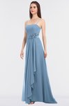 ColsBM Caitlin Sky Blue Modern A-line Spaghetti Sleeveless Appliques Bridesmaid Dresses