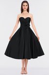 ColsBM Kallie Black Gorgeous A-line Strapless Sleeveless Flower Bridesmaid Dresses