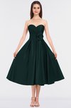 ColsBM Kallie Dark Green Gorgeous A-line Strapless Sleeveless Flower Bridesmaid Dresses