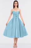 ColsBM Kallie Ice Blue Gorgeous A-line Strapless Sleeveless Flower Bridesmaid Dresses