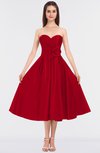 ColsBM Kallie Red Gorgeous A-line Strapless Sleeveless Flower Bridesmaid Dresses
