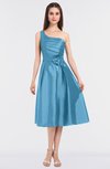 ColsBM Ellison Alaskan Blue Mature A-line Asymmetric Neckline Sleeveless Zip up Bridesmaid Dresses