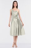 ColsBM Ellison Cream Mature A-line Asymmetric Neckline Sleeveless Zip up Bridesmaid Dresses