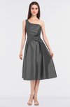 ColsBM Ellison Grey Mature A-line Asymmetric Neckline Sleeveless Zip up Bridesmaid Dresses