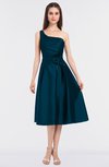 ColsBM Ellison Moroccan Blue Mature A-line Asymmetric Neckline Sleeveless Zip up Bridesmaid Dresses