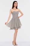ColsBM Makenna Fawn Glamorous A-line Strapless Sleeveless Mini Beaded Bridesmaid Dresses