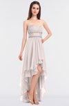 ColsBM Cynthia Light Pink Elegant A-line Strapless Sleeveless Zip up Floor Length Bridesmaid Dresses