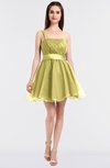 ColsBM Lucille Daffodil Princess Ball Gown Asymmetric Neckline Zip up Mini Ruching Bridesmaid Dresses