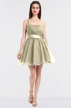 ColsBM Lucille Egret Princess Ball Gown Asymmetric Neckline Zip up Mini Ruching Bridesmaid Dresses