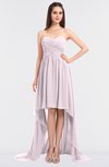 ColsBM Skye Blush Sexy A-line Strapless Zip up Sweep Train Ruching Bridesmaid Dresses