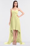 ColsBM Skye Wax Yellow Sexy A-line Strapless Zip up Sweep Train Ruching Bridesmaid Dresses
