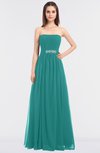 ColsBM Lexi Emerald Green Elegant Bateau Sleeveless Zip up Floor Length Appliques Bridesmaid Dresses