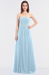 ColsBM Lexi Ice Blue Elegant Bateau Sleeveless Zip up Floor Length Appliques Bridesmaid Dresses