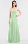 ColsBM Lexi Light Green Elegant Bateau Sleeveless Zip up Floor Length Appliques Bridesmaid Dresses