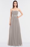 ColsBM Lexi Mushroom Elegant Bateau Sleeveless Zip up Floor Length Appliques Bridesmaid Dresses