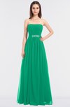 ColsBM Lexi Pepper Green Elegant Bateau Sleeveless Zip up Floor Length Appliques Bridesmaid Dresses