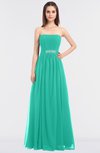 ColsBM Lexi Viridian Green Elegant Bateau Sleeveless Zip up Floor Length Appliques Bridesmaid Dresses