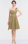 ColsBM Emelia Curds & Whey Elegant A-line Sleeveless Zip up Knee Length Ruching Bridesmaid Dresses