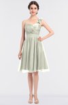 ColsBM Emelia Ivory Elegant A-line Sleeveless Zip up Knee Length Ruching Bridesmaid Dresses