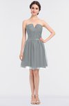 ColsBM Julissa High-rise Glamorous Strapless Sleeveless Zip up Knee Length Ruching Bridesmaid Dresses
