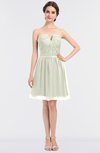 ColsBM Julissa Ivory Glamorous Strapless Sleeveless Zip up Knee Length Ruching Bridesmaid Dresses