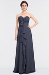 ColsBM Jemma Nightshadow Blue Elegant A-line Strapless Sleeveless Ruching Bridesmaid Dresses