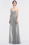 ColsBM Tayler Dove Grey Elegant A-line Spaghetti Sleeveless Zip up Bridesmaid Dresses