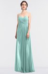 ColsBM Tayler Fair Aqua Elegant A-line Spaghetti Sleeveless Zip up Bridesmaid Dresses