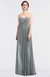 ColsBM Tayler Frost Grey Elegant A-line Spaghetti Sleeveless Zip up Bridesmaid Dresses