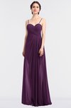 ColsBM Tayler Grape Juice Elegant A-line Spaghetti Sleeveless Zip up Bridesmaid Dresses