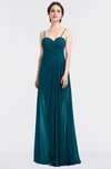 ColsBM Tayler Midnight Blue Elegant A-line Spaghetti Sleeveless Zip up Bridesmaid Dresses