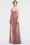 ColsBM Tayler Silver Pink Elegant A-line Spaghetti Sleeveless Zip up Bridesmaid Dresses