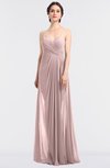 ColsBM Tayler Veiled Rose Elegant A-line Spaghetti Sleeveless Zip up Bridesmaid Dresses