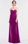 ColsBM Tayler Vivid Viola Elegant A-line Spaghetti Sleeveless Zip up Bridesmaid Dresses