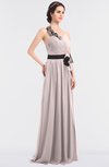 ColsBM Ivanna Light Pink Elegant A-line Halter Sleeveless Floor Length Flower Bridesmaid Dresses